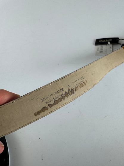 Vintage Givenchy Leather Belt Black