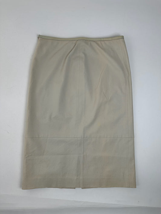 Vintage Gucci Canvas Skirt Beige 40/L