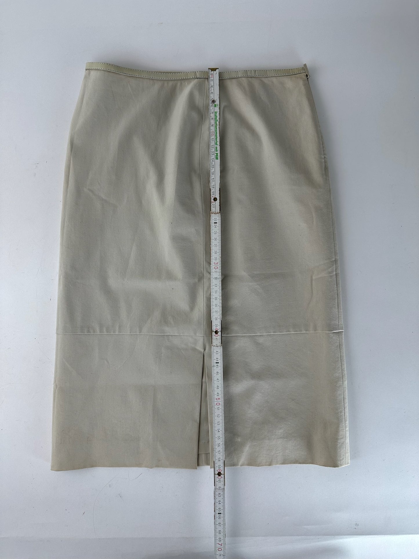 Vintage Gucci Canvas Skirt Beige 40/L