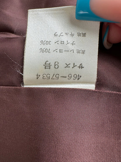 Vintage Givenchy Silk Coat Dark Brown M
