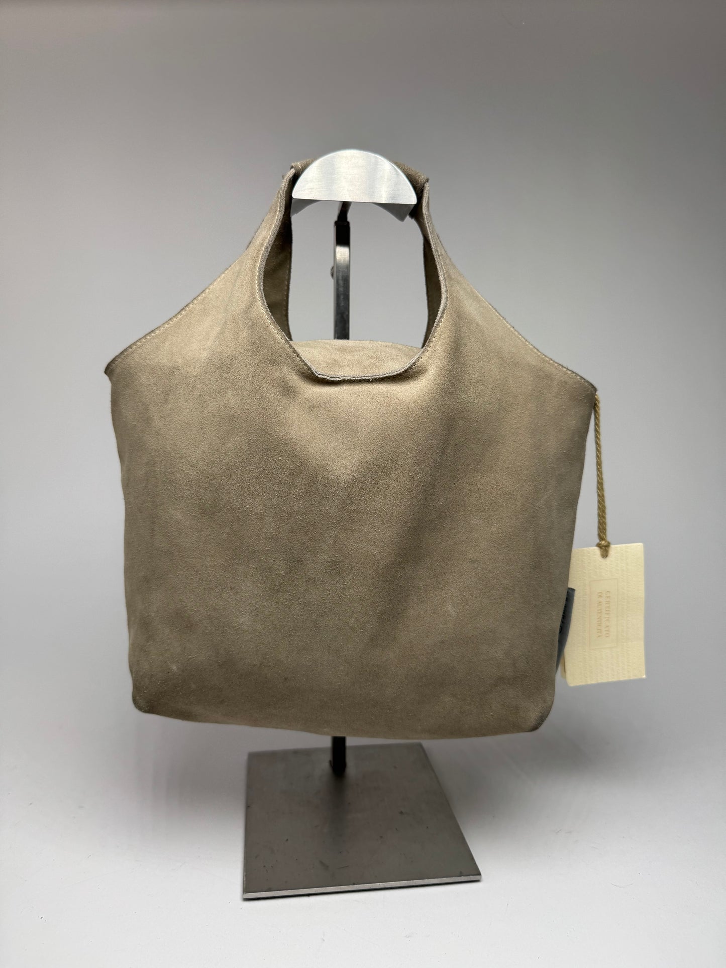 Vintage Emporio Armani Suede Leather bag beige