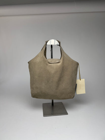 Vintage Emporio Armani Suede Leather bag beige