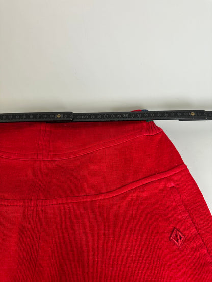 Vintage Dior Red Cotton Blend Skirt L