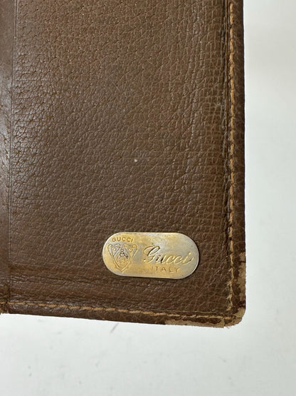 Vintage Gucci Leather Card Holder Brown