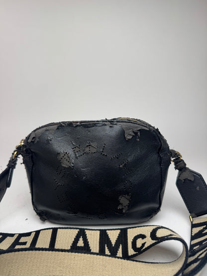 Sac vintage en cuir vegan avec logo Stella Mc Cartney noir