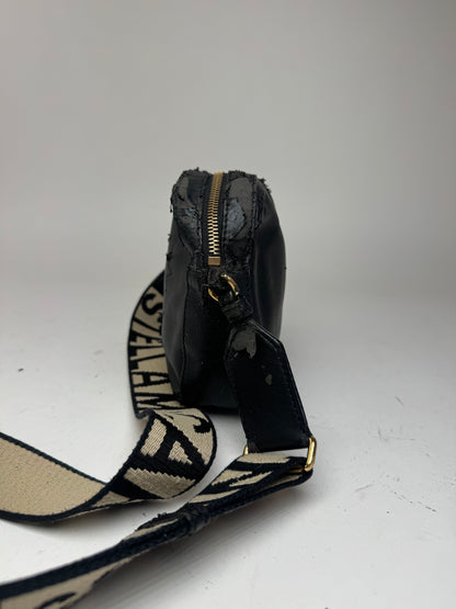 Sac vintage en cuir vegan avec logo Stella Mc Cartney noir