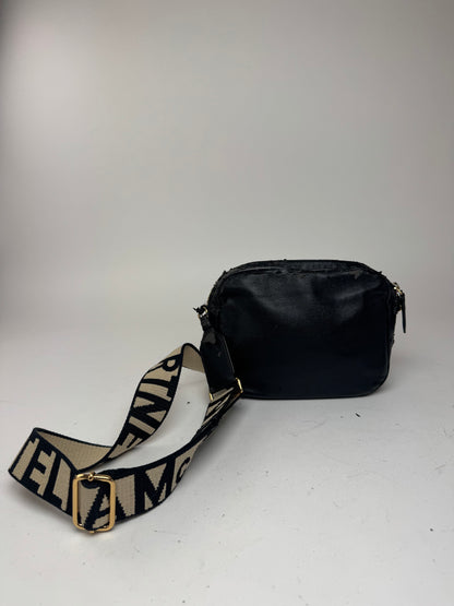 Sac vintage en cuir vegan avec logo Stella Mc Cartney noir