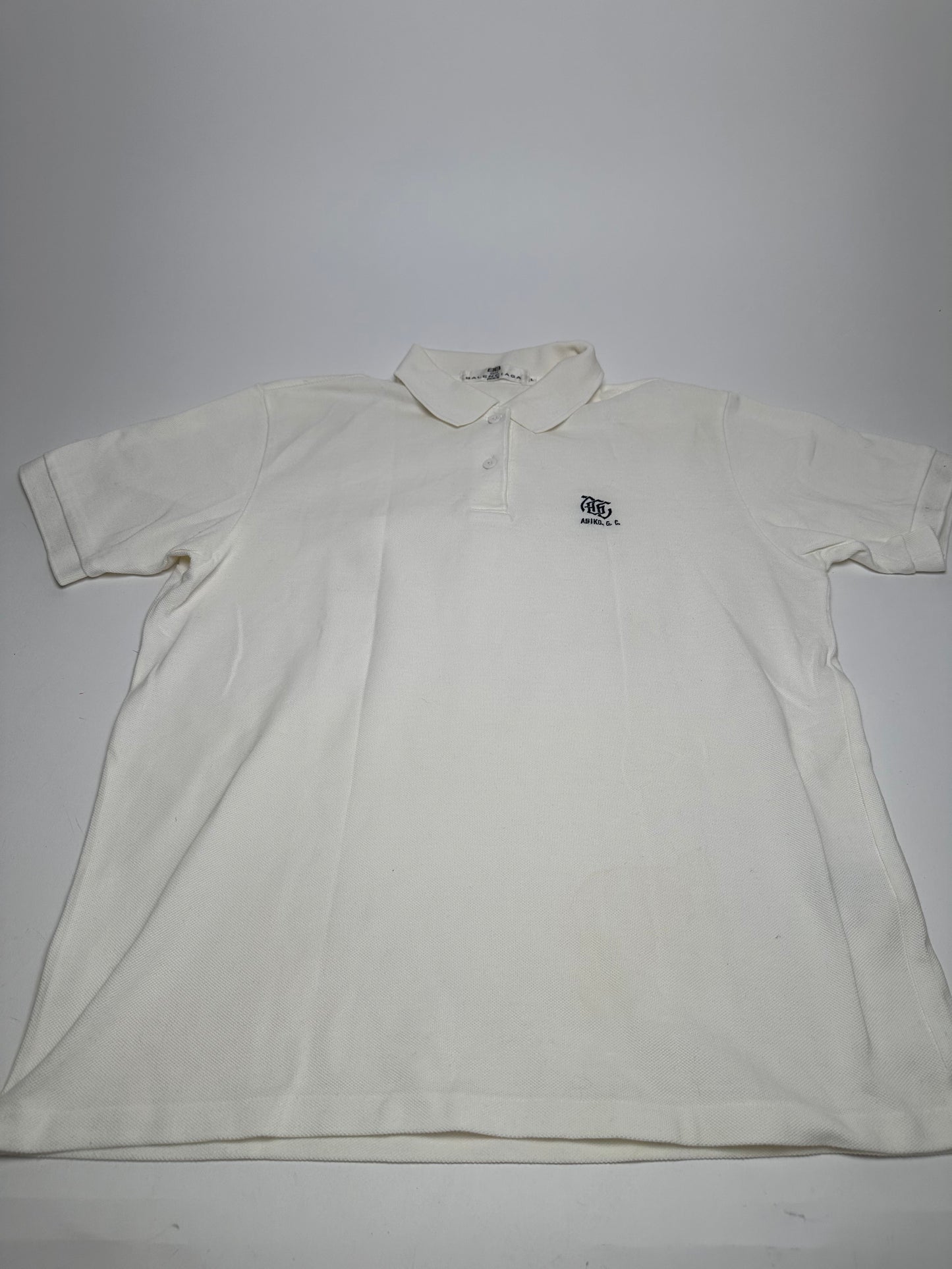 Vintage Balenciaga Sport Polo Shirt White L
