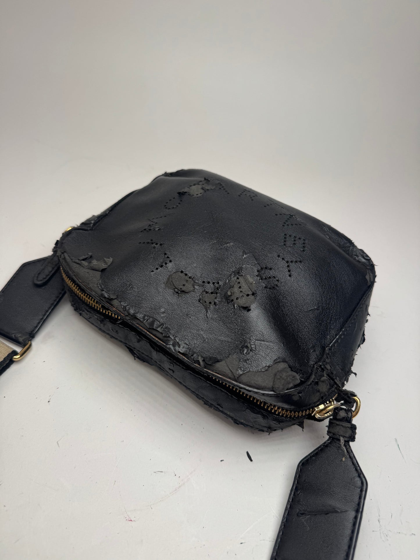 Sac vintage en cuir vegan avec logo Stella Mc Cartney noir
