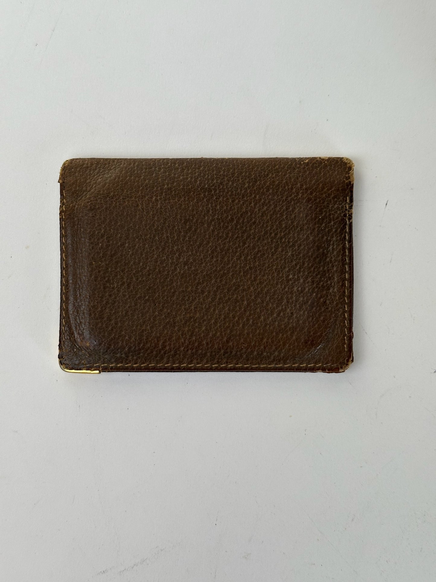 Vintage Gucci Leather Card Holder Brown