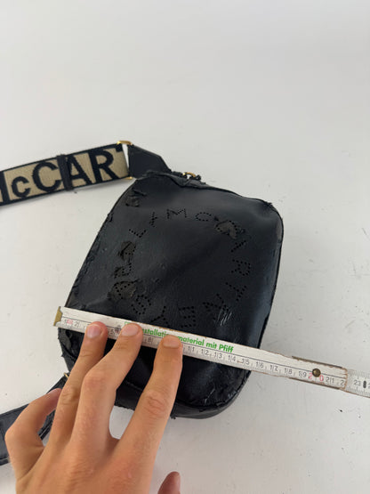 Sac vintage en cuir vegan avec logo Stella Mc Cartney noir