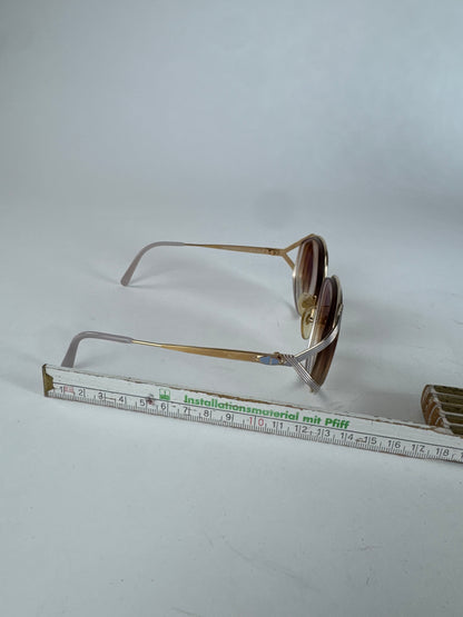 Vintage Dior Sunglasses Gold Silver Purple