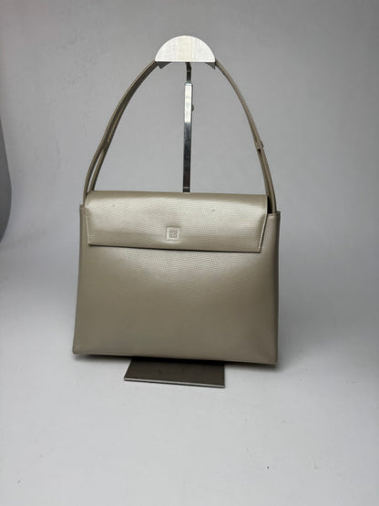 Vintage  Givenchy 4G Patent Leather bag grey