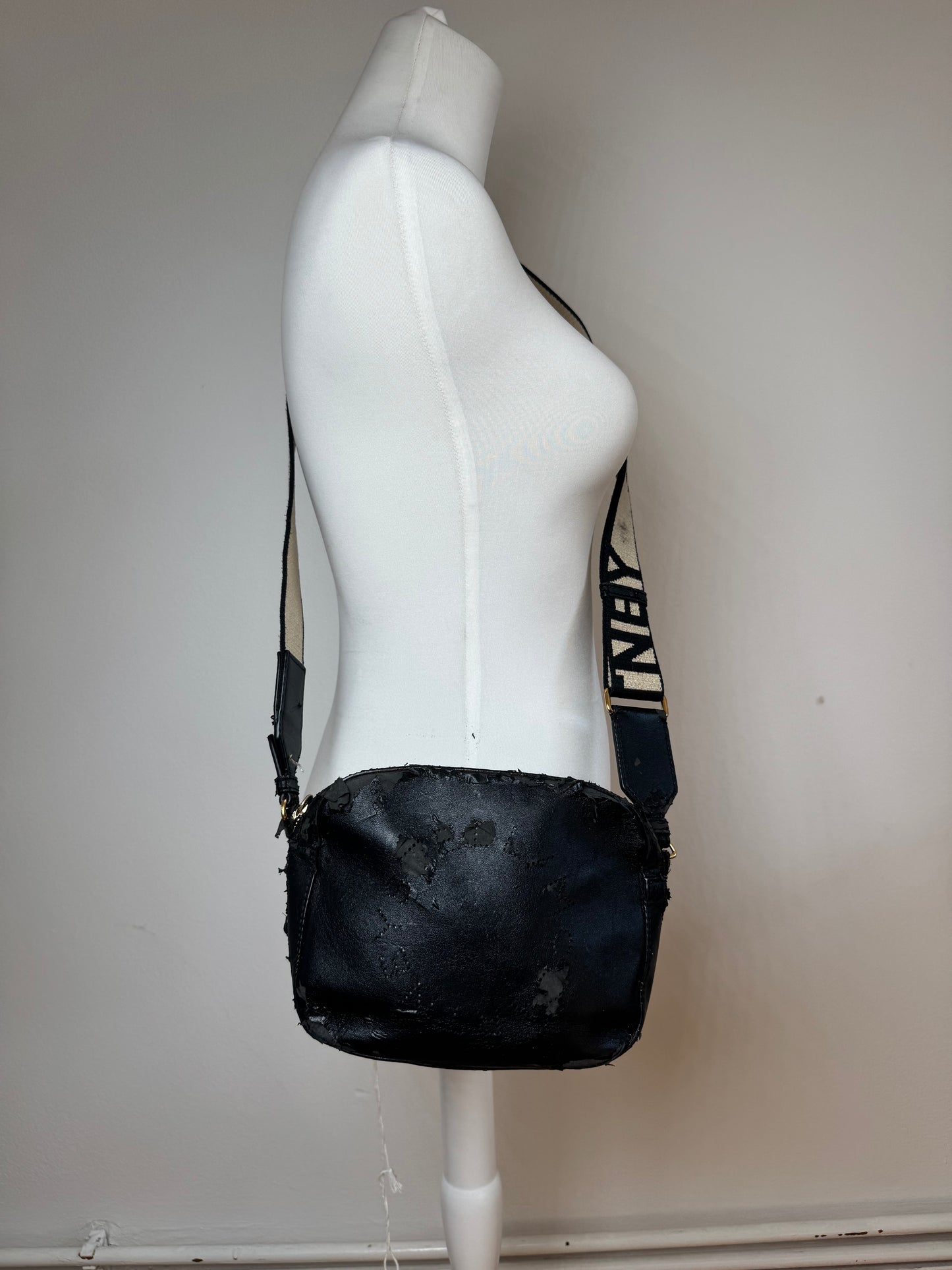 Sac vintage en cuir vegan avec logo Stella Mc Cartney noir