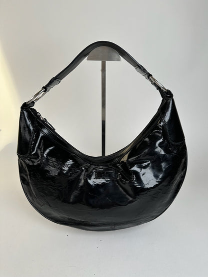 Vintage Gucci Patent Leather Bag Black