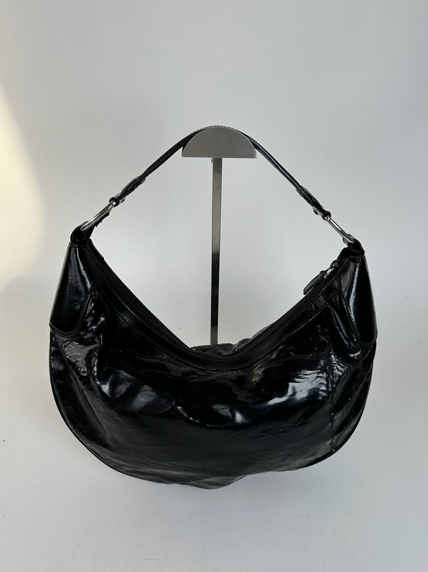 Vintage Gucci Patent Leather Bag Black