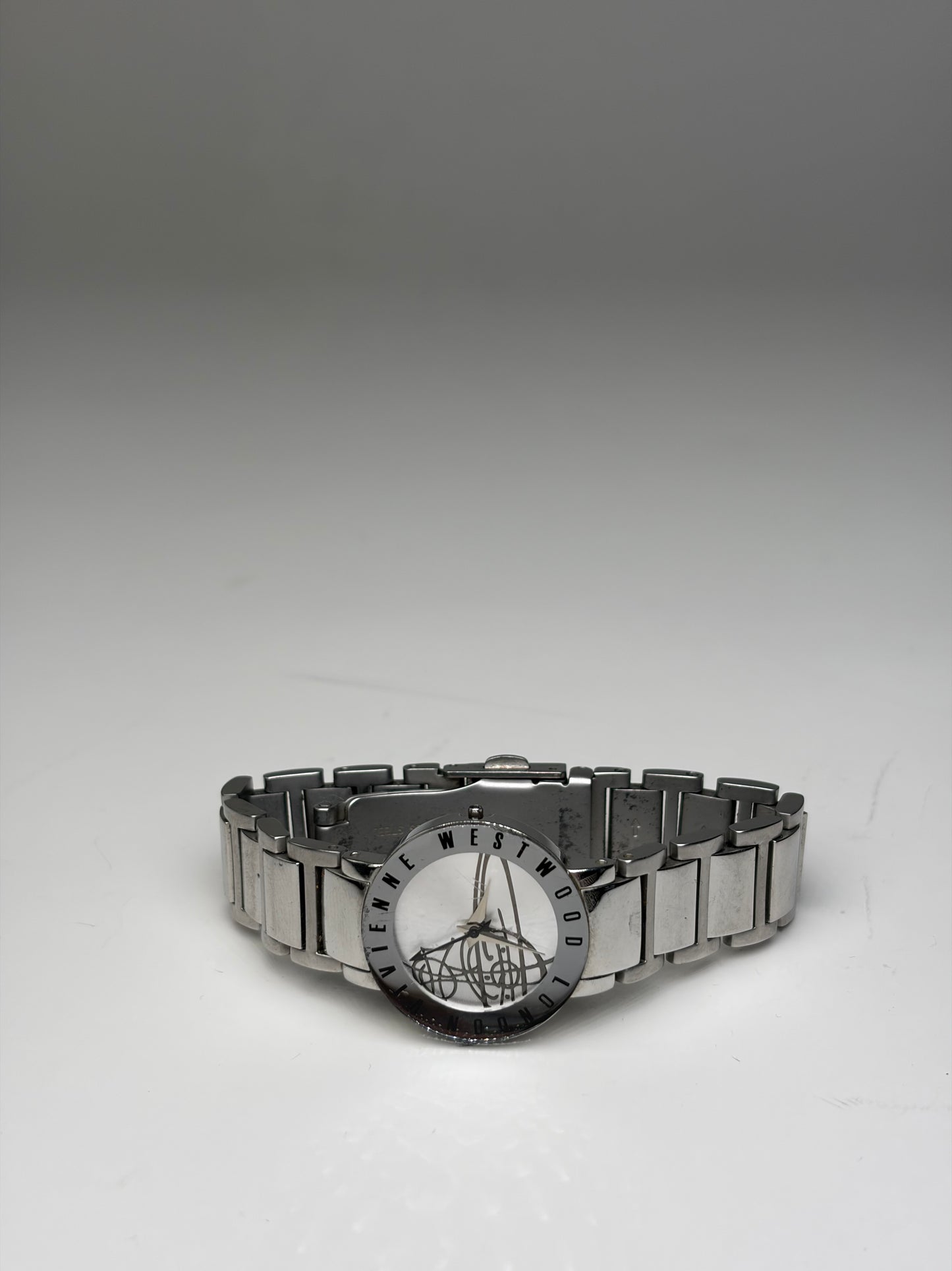Vintage Vivienne Westwood Stainless Steel Bracelet Watch Silver