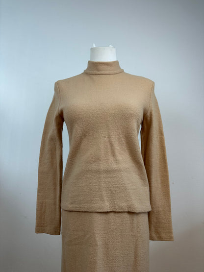 Vintage Balenciaga Wool Twin Set Camel 38/M