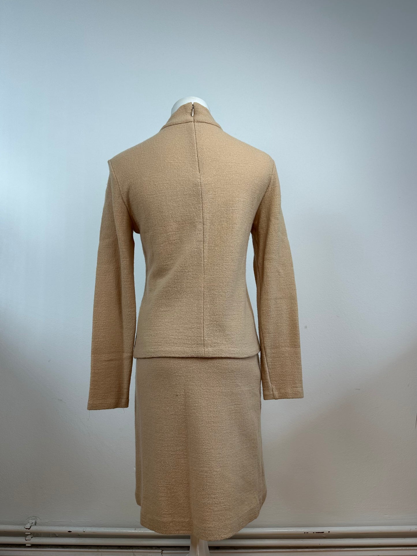 Vintage Balenciaga Wool Twin Set Camel 38/M