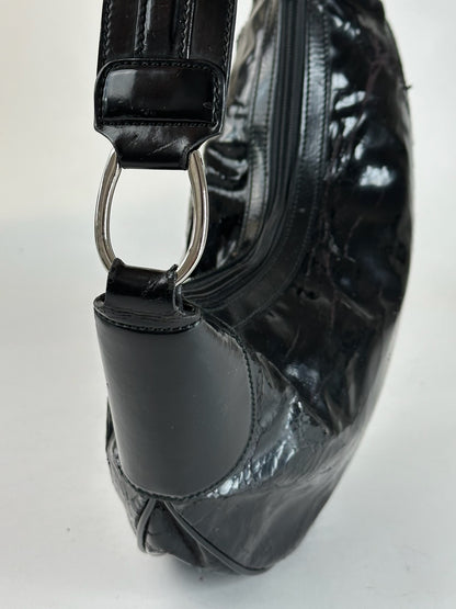 Vintage Gucci Patent Leather Bag Black