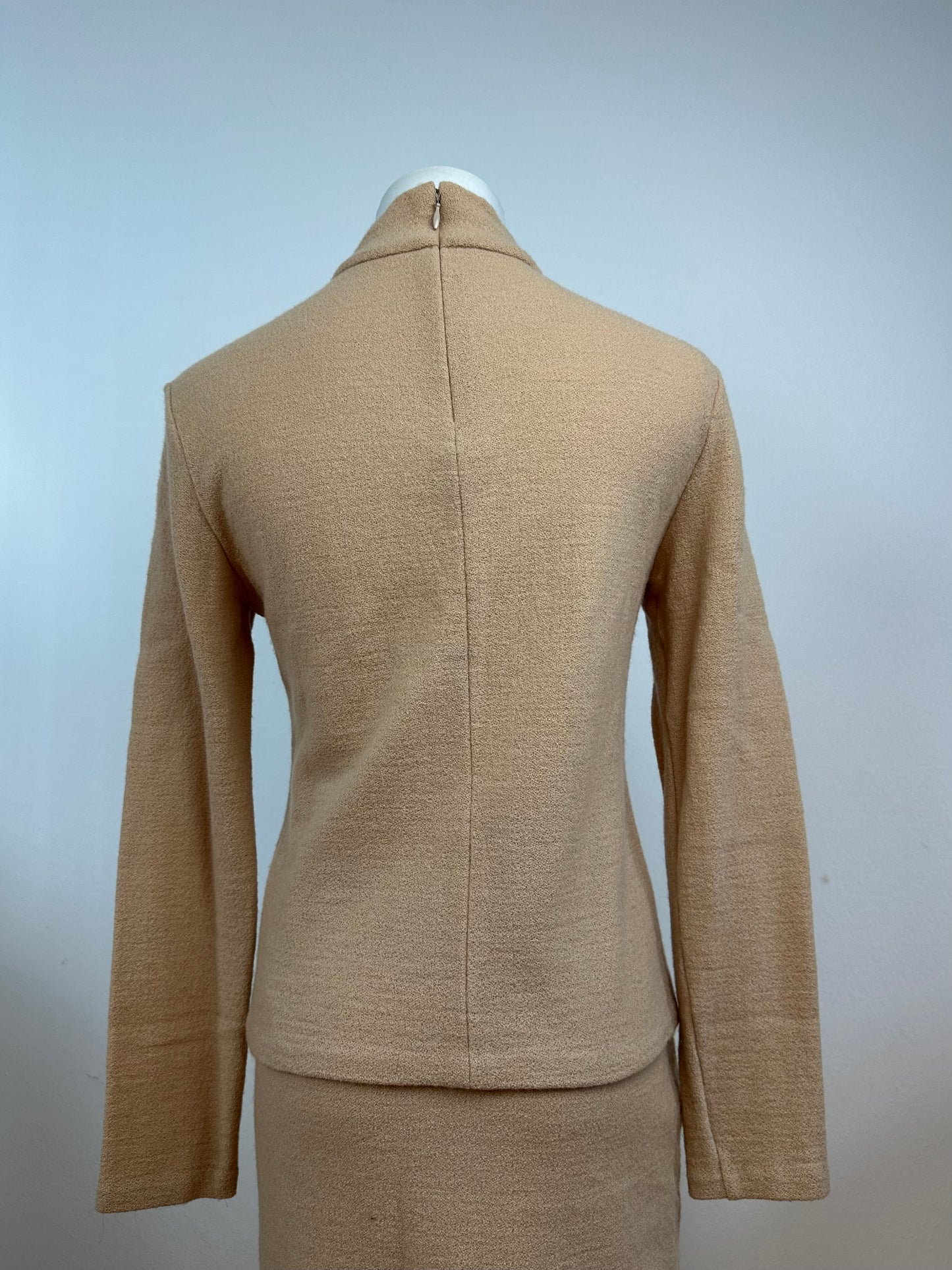 Vintage Balenciaga Wool Twin Set Camel 38/M