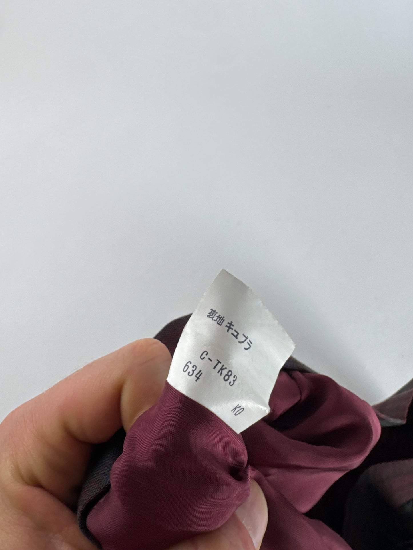 Vintage Yves Saint Laurent Canvas Checked Skirt burgundy Green 36/S