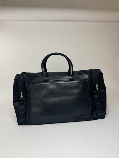 Sac de sport vintage Issey Miyake en cuir polyester noir