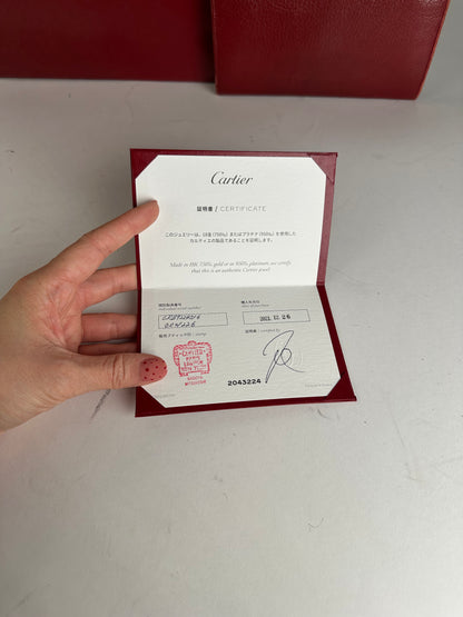 Vintage Cartier Leather Wallet Red