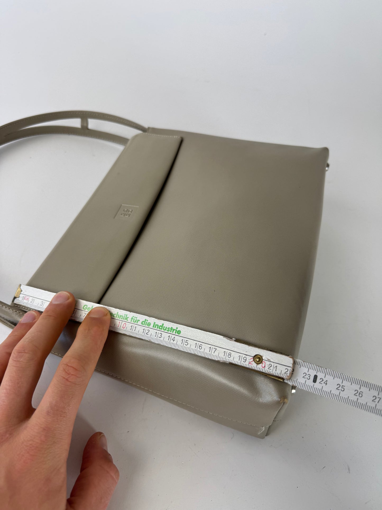 Vintage  Givenchy 4G Patent Leather bag grey