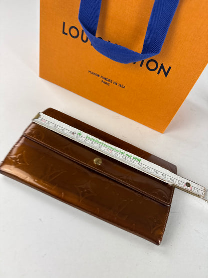 Vintage Louis Vuitton Vernis Leather Wallet Brown