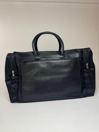 Sac de sport vintage Issey Miyake en cuir polyester noir