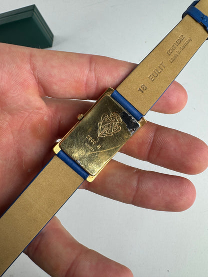 Montre Gucci Vintage Bleu Or