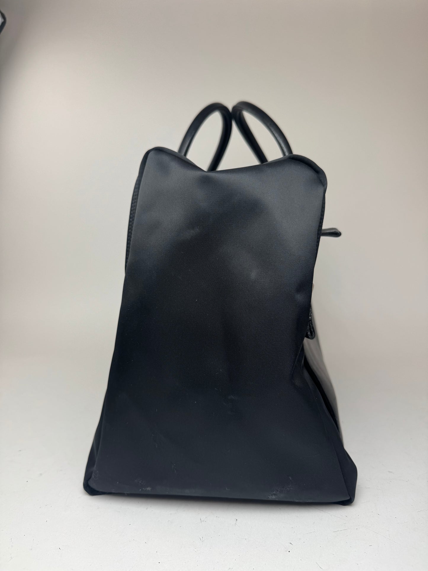 Sac de sport vintage Issey Miyake en cuir polyester noir