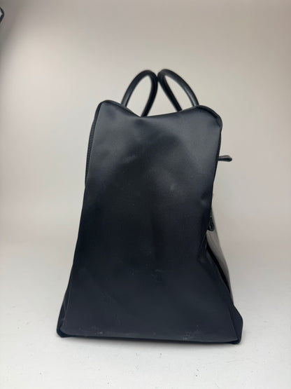 Sac de sport vintage Issey Miyake en cuir polyester noir