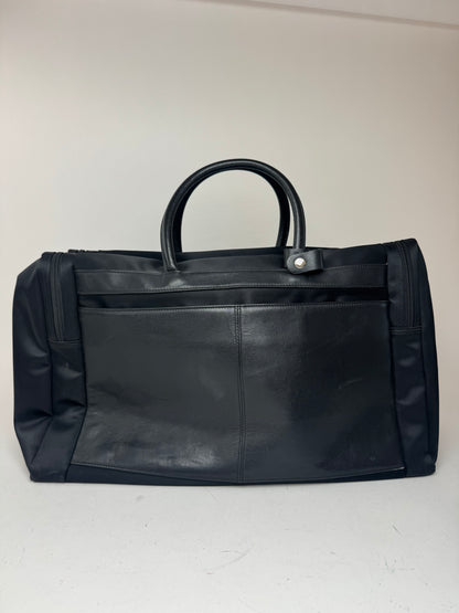 Sac de sport vintage Issey Miyake en cuir polyester noir
