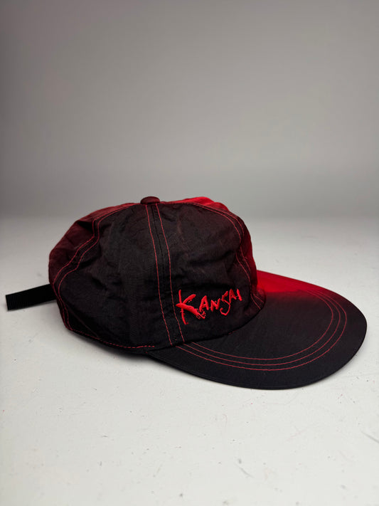 Vintage Kansai Yamamoto Bicolor SnapBack Red Black Unisex