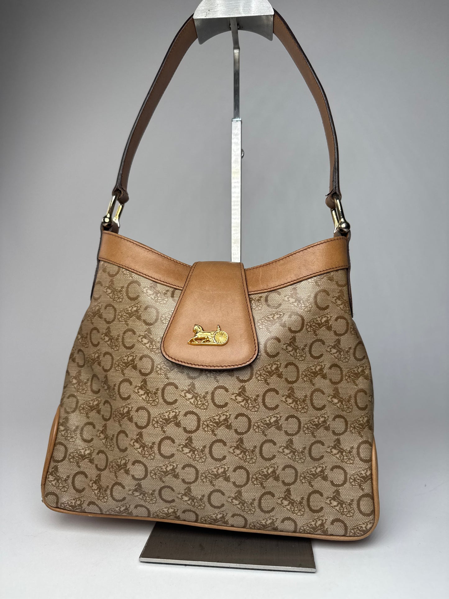 Vintage Celine C Monogram handbag Brown