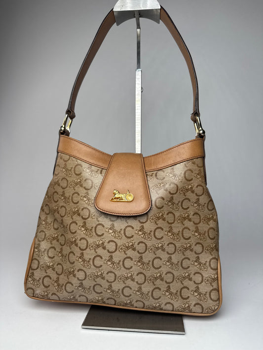 Vintage Celine C Monogram handbag Brown