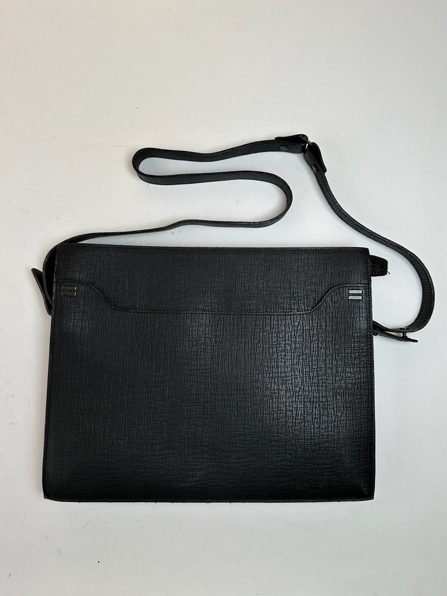 Vintage Jean Paul Gaultier Leather Bag Black