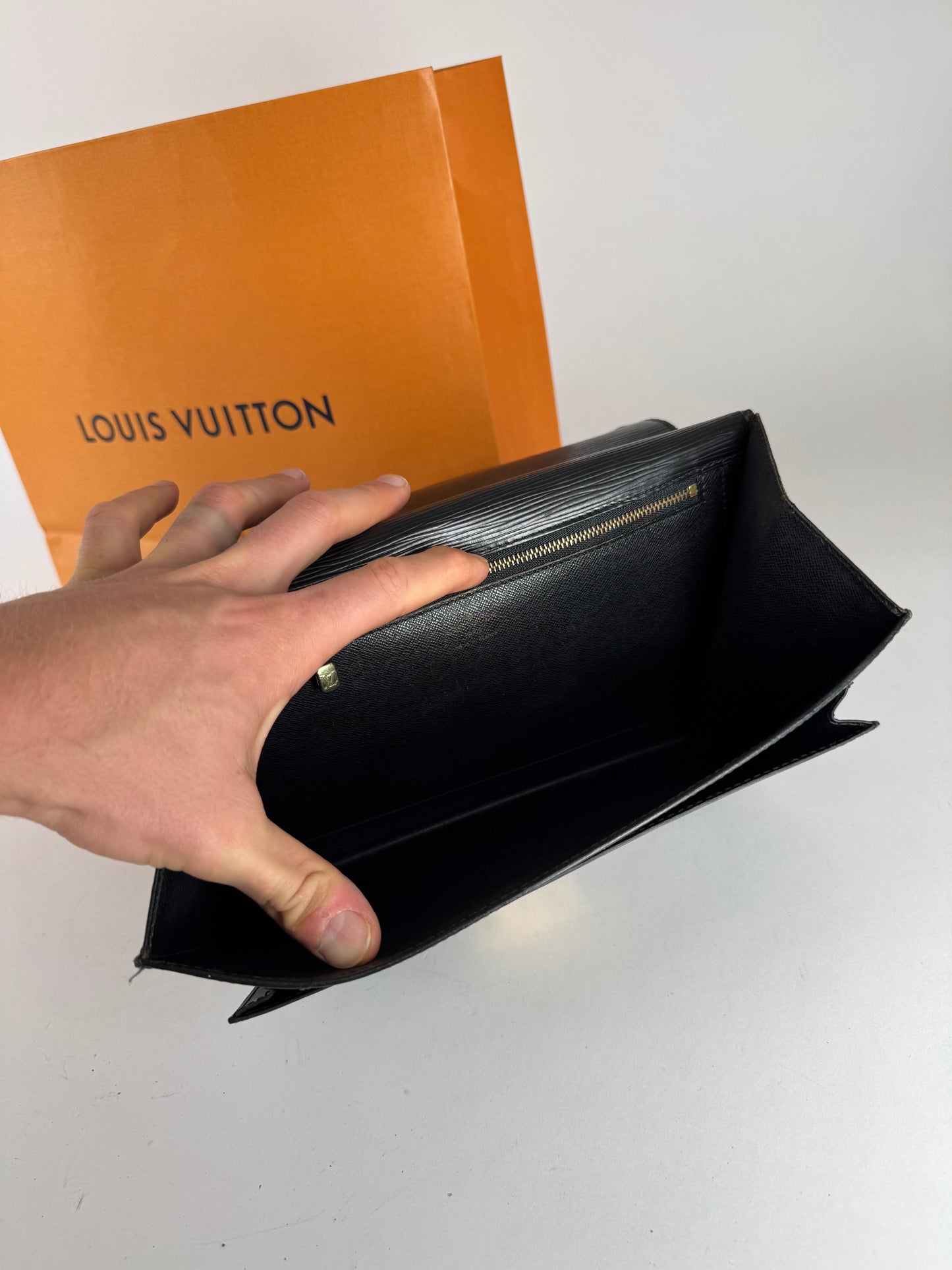 Vintage Louis Vuitton 2Way EPI Leather bag black