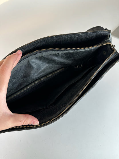 Vintage Jean Paul Gaultier Leather Bag Black