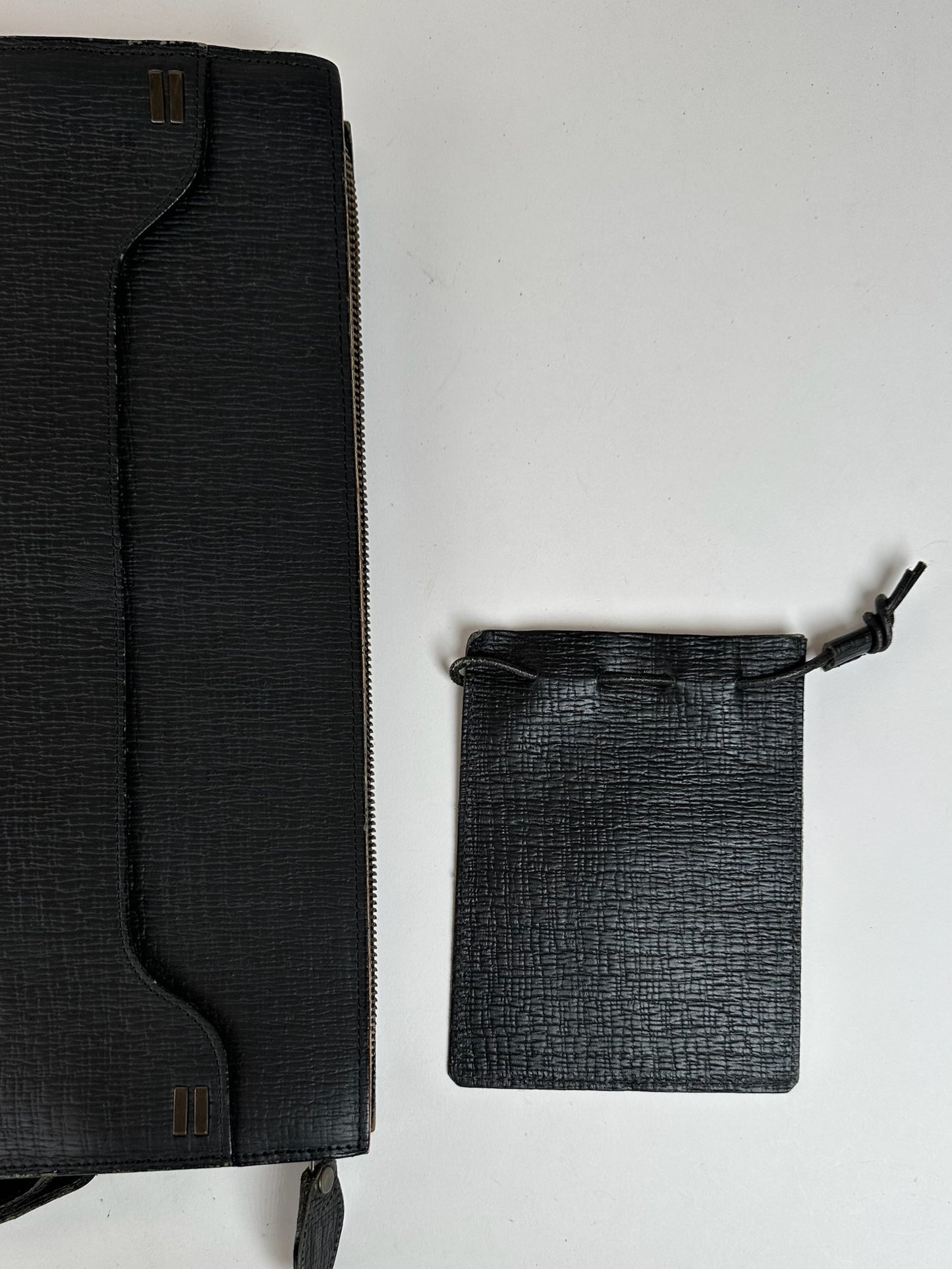 Vintage Jean Paul Gaultier Leather Bag Black