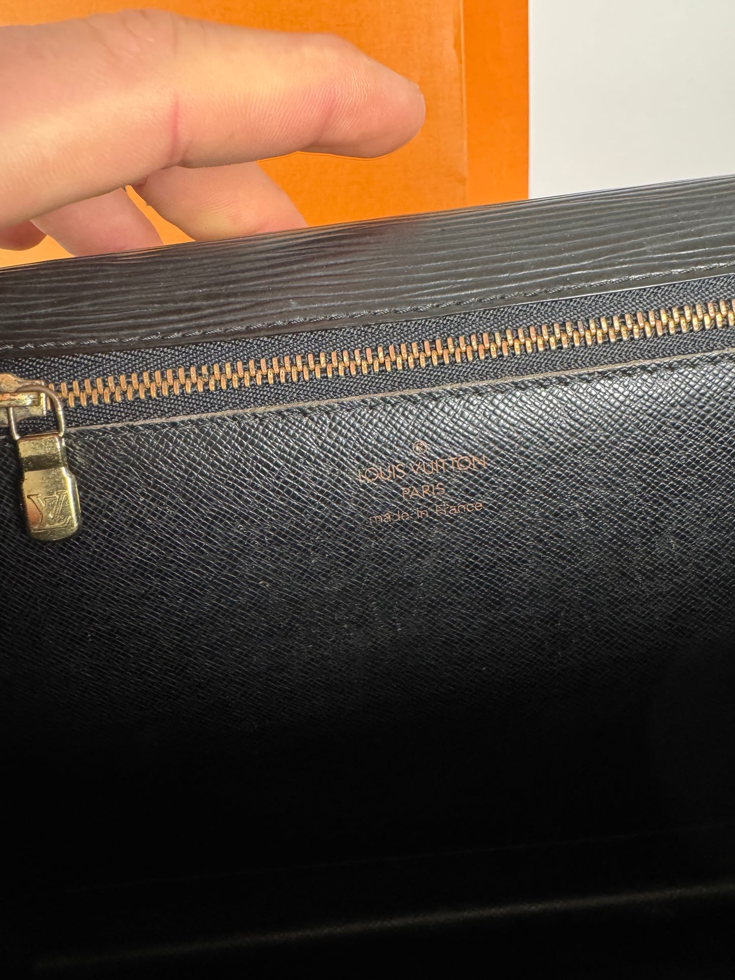 Vintage Louis Vuitton 2Way EPI Leather bag black