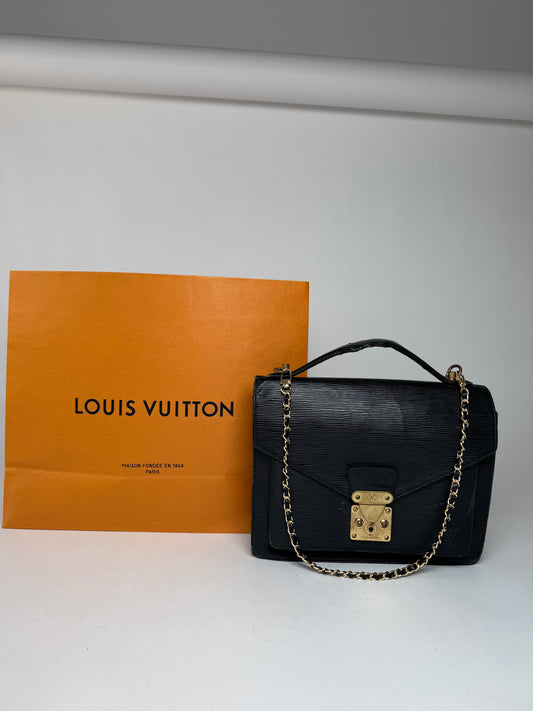 Vintage Louis Vuitton 2Way EPI Leather bag black