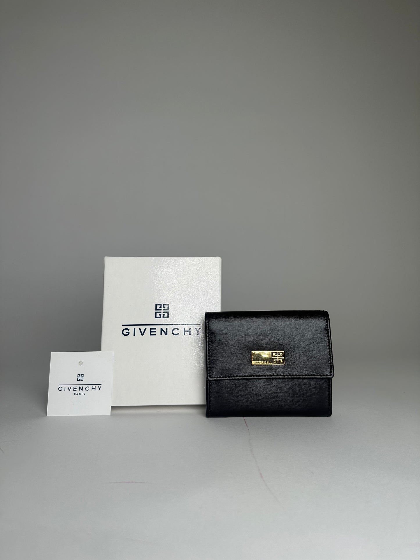 Vintage Givenchy Leather Wallet Black