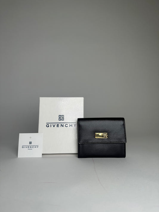 Vintage Givenchy Leather Wallet Black