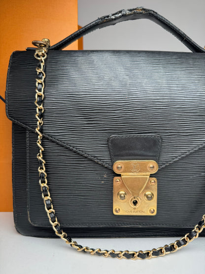 Vintage Louis Vuitton 2Way EPI Leather bag black