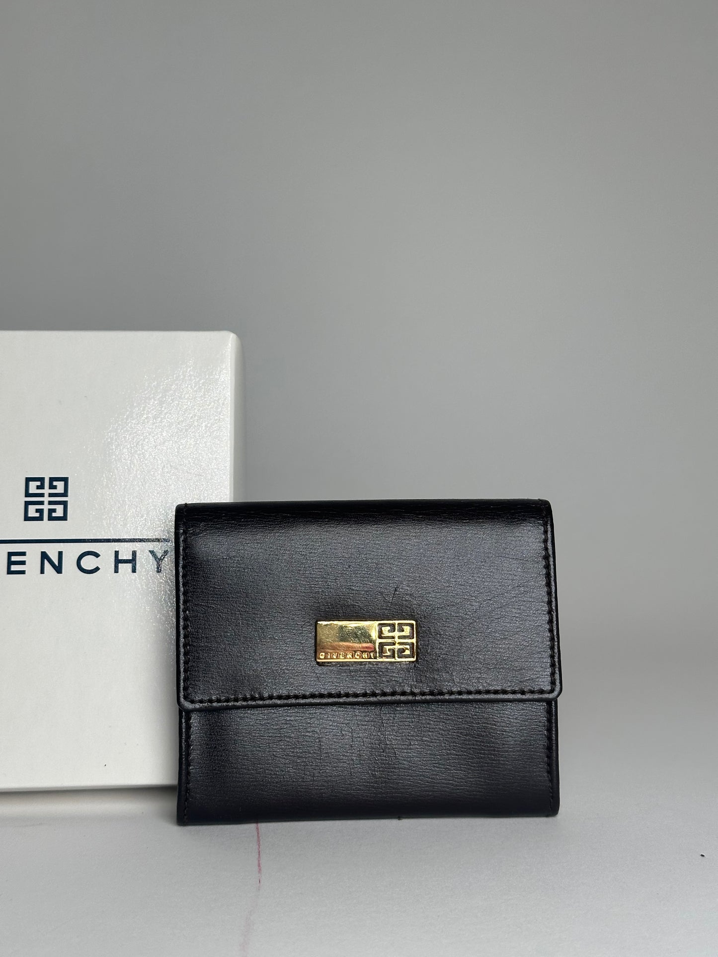 Vintage Givenchy Leather Wallet Black