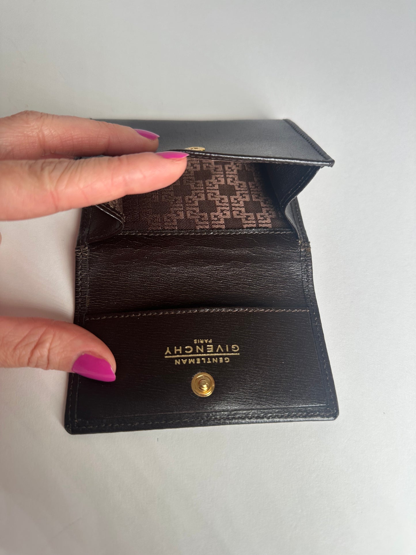 Vintage Givenchy Leather Wallet Black