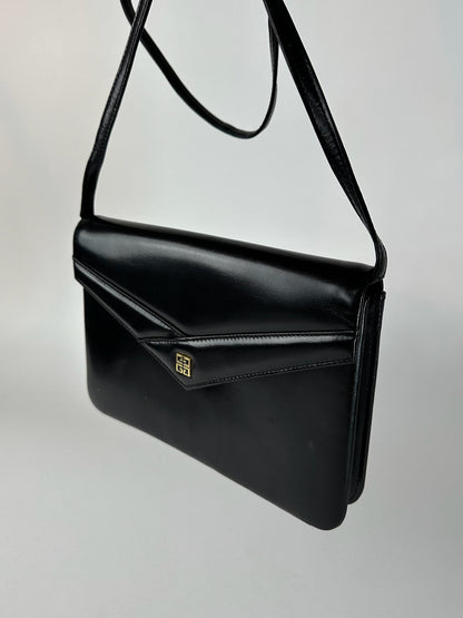Vintage Givenchy 4G Leather Bag Black